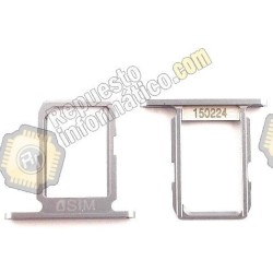 Bandeja Sim Samsung Galaxy S6  SM-G920F Gris  (c/unidad)