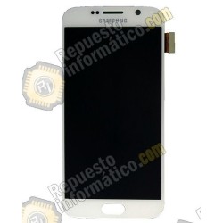 Pantalla (lcd+tactil) blanca Samsung Galaxy S6 (Directo de fabrica) (GH97-17260B)