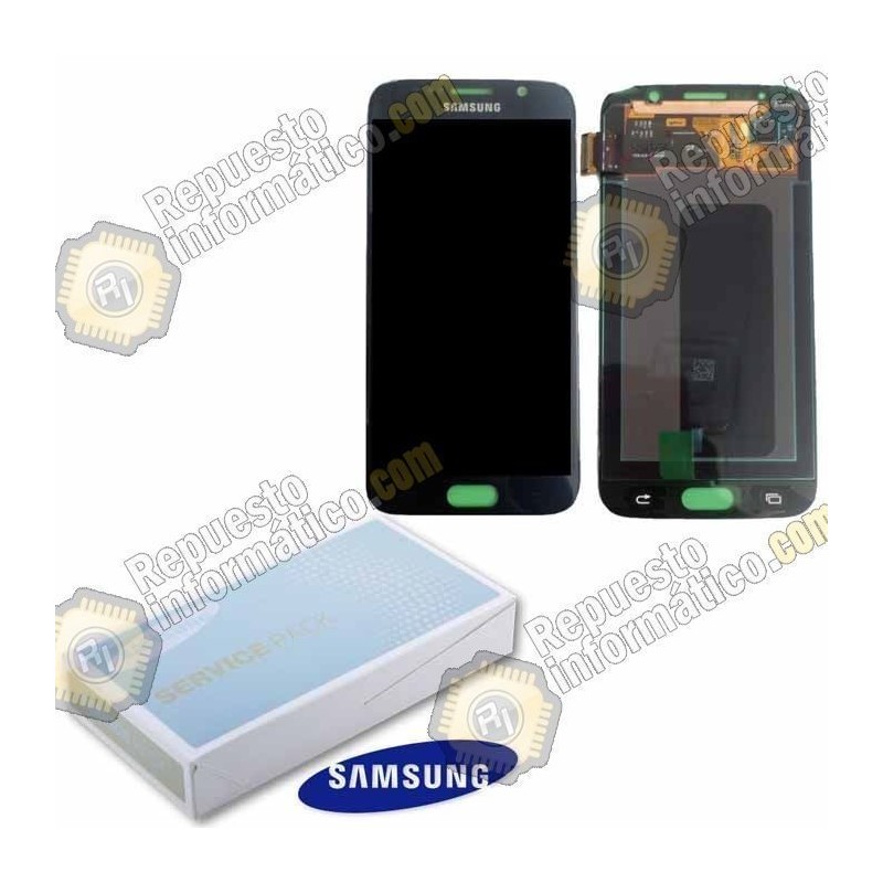 Pantalla (lcd+tactil) Negra Samsung Galaxy S6 (Directo de fabrica) (GH97-17260A)