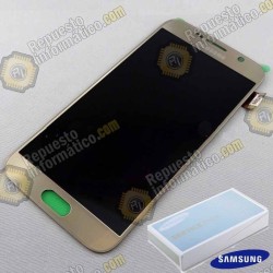 Pantalla (lcd+tactil) Dorada Samsung Galaxy S6 (Directo de fabrica) (GH97-17260C)