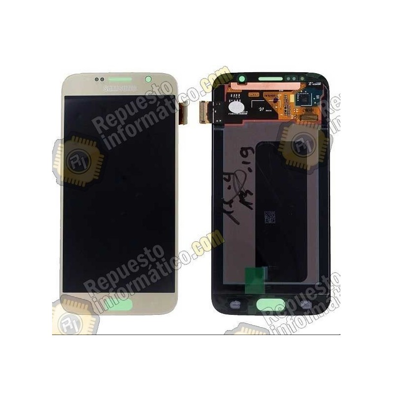Pantalla (lcd+tactil) Dorada Samsung Galaxy S6 (Directo de fabrica) (GH97-17260C)