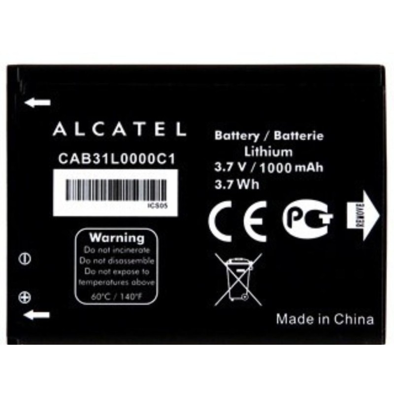 BATERIA ALCATEL ORIGINAL CAB31L0000C1 PARA ALCATEL ONE TOUCH 2004G 2004C