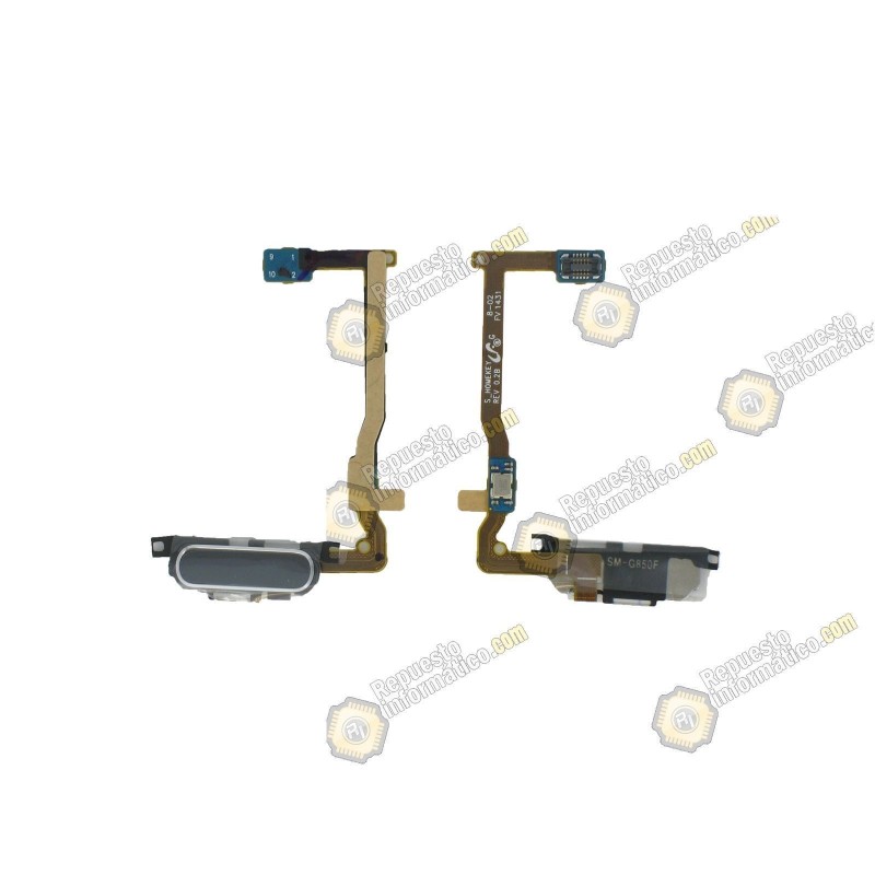 Flex Boton Home  Galaxy Alpha SM-G850F  Negro Azul