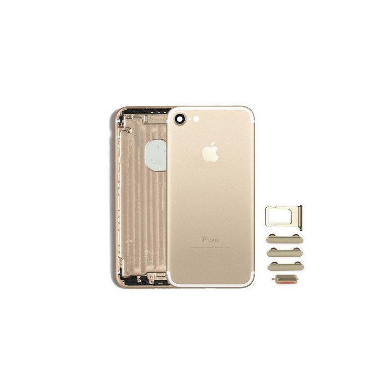 Chasis Carcasa Trasera iPhone 7 gold