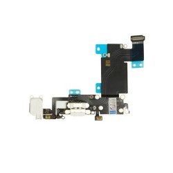 Flex Conector Carga + Micro iPhone 6S Plus Blanco