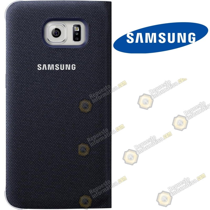 Flip Wallet de NYLON100% original en su caja Galaxy S6 (G920F) (AZUL)