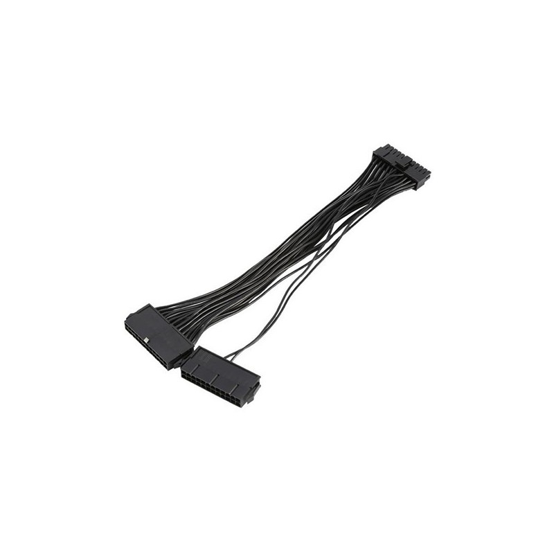 Cable power on 24 pin 2xPSU ( 2X24pin to 1x 24 pin)