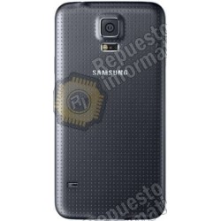 Tapa Trasera Samsung Galaxy S5 Sm-g900 Color Gris Oscuro ( Desmotaje )