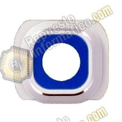protector metalico Camara trasera Galaxy S6 blanco