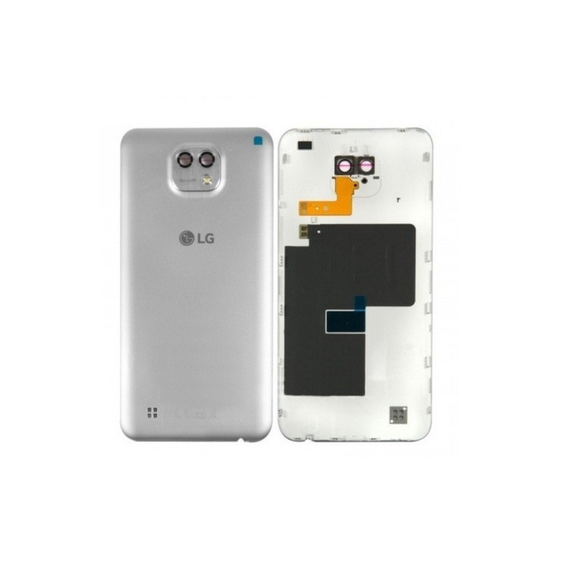 TAPA TRASERA ORIGINAL CON NFC (SWAP) LG X CAM K580 COLOR PLATA