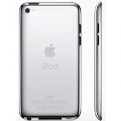 TAPA TRASERA IPOD TOUCH 4 PLATEADA