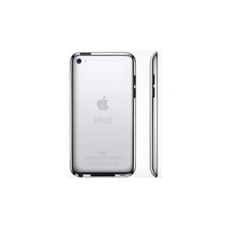 TAPA TRASERA IPOD TOUCH 4 PLATEADA