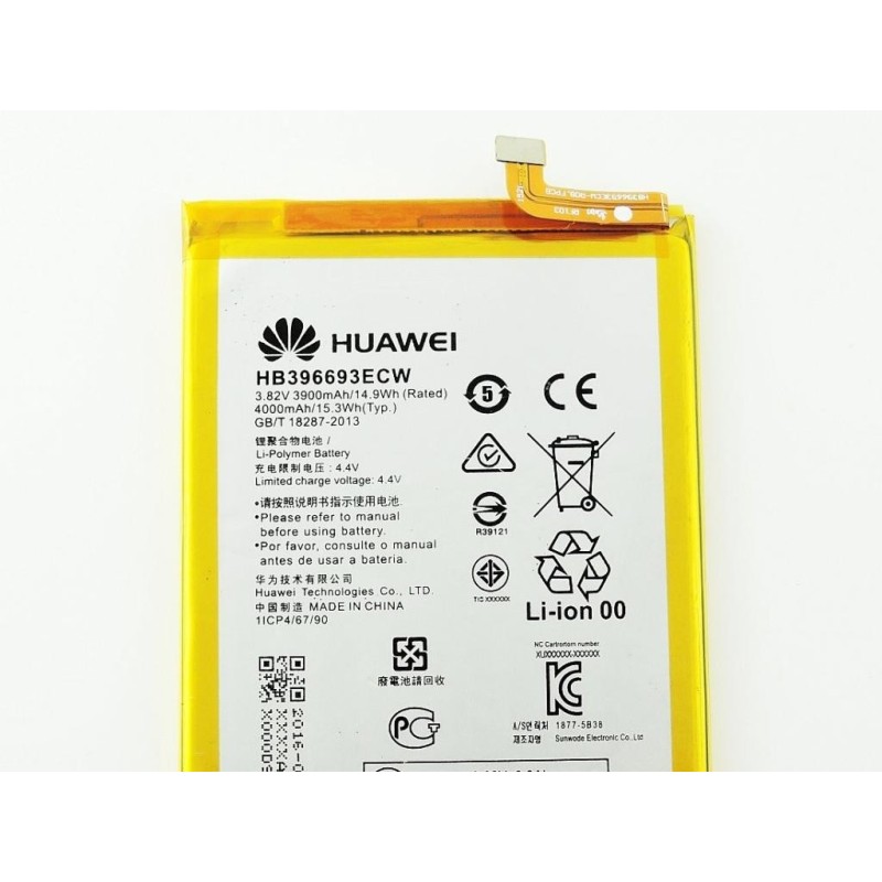 N130 Bateria HB396693ECW Para Huawei Mate 8 NXT-AL10 NXT-TL00 De 4000mAh