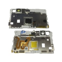 Carcasa Intermedia Flex Lector de Huella Negro Huawei P9 Lite