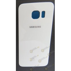 Tapa trasera de cristal Blanca Galaxy G925 (S6 Edge) desmontaje