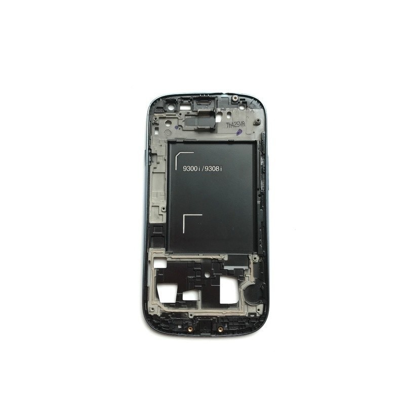 Marco frontal / Chasis Pantalla con Boton Home Samsung Galaxy S3 Neo I9300I I9308I Azul