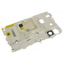 Carcasa Intermedia con Lente Camara Trasera y Lector de Huella, Huawei P9 Lite Negra