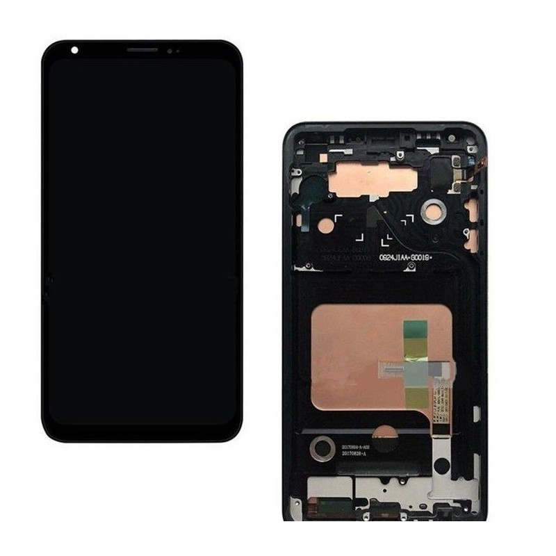 Pantalla Lcd + Tactil con Marco  LG V30 H930 Negra