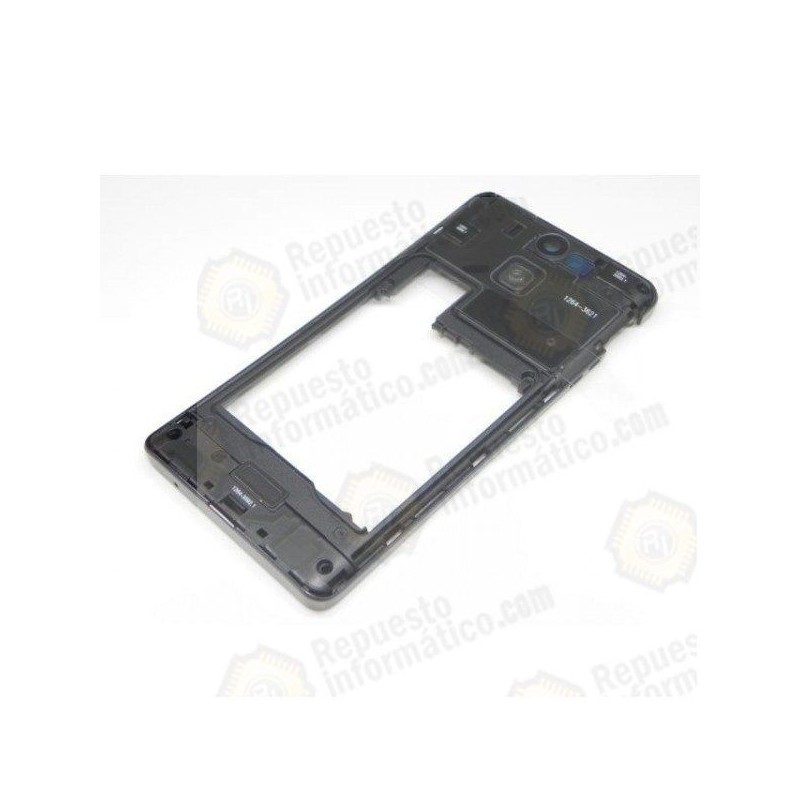 CARCASA INTERMEDIA CON LENTE DE CAMARA ORIGINAL SONY XPERIA V LT25I NEGRA