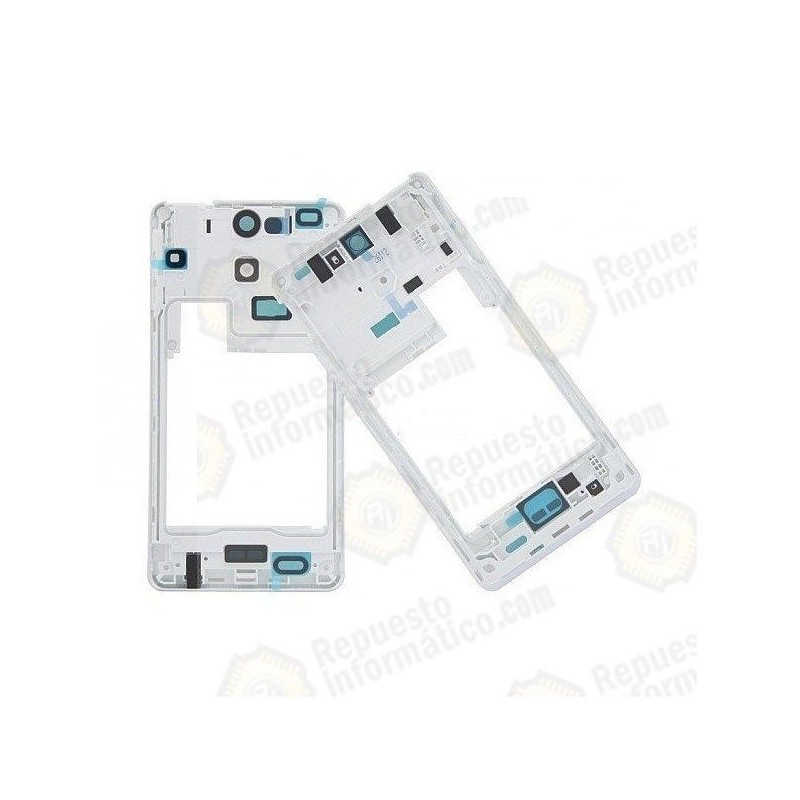 CARCASA INTERMEDIA CON LENTE DE CAMARA ORIGINAL SONY XPERIA V LT25I BLANCA