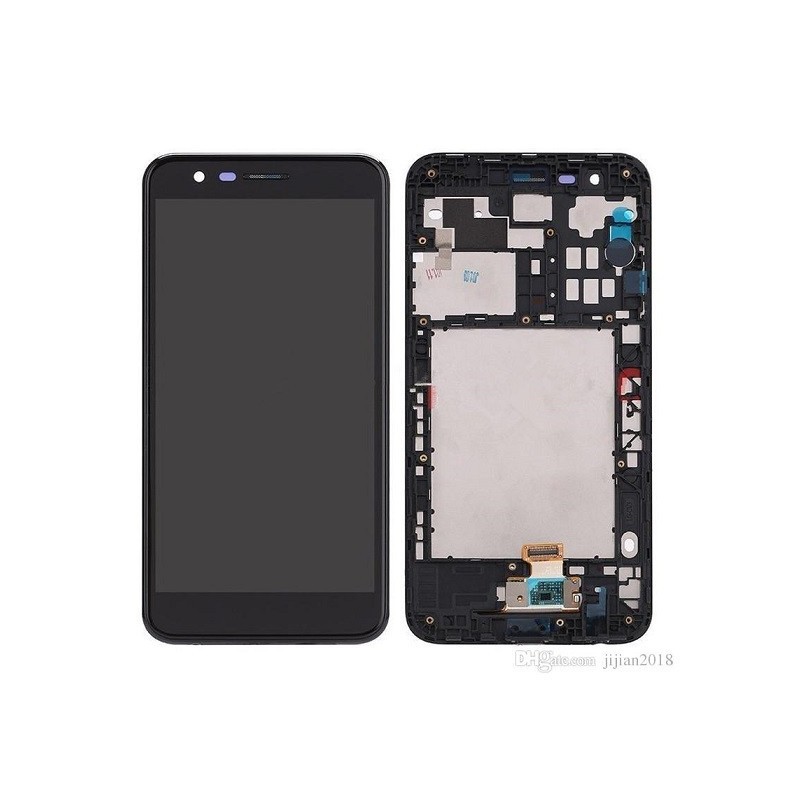 Pantalla Lcd + Tactil con Marco LG K10 2018 Negra