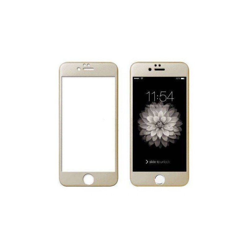 Cristal Templado 3D Dorado iPhone 6, iPhone 6S
