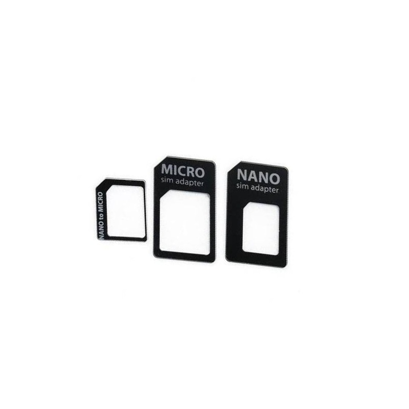 Adaptadores de tarjeta Micro Sim y Nano Sim a Sim