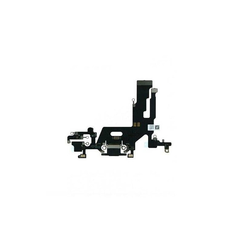 Flex Conector de Carga y Microfono iPhone 11 Negro
