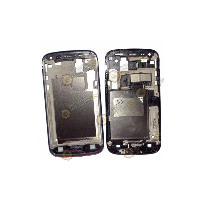 Carcasa intermedia AZUL para Samsung Galaxy Core (i8262) Usado