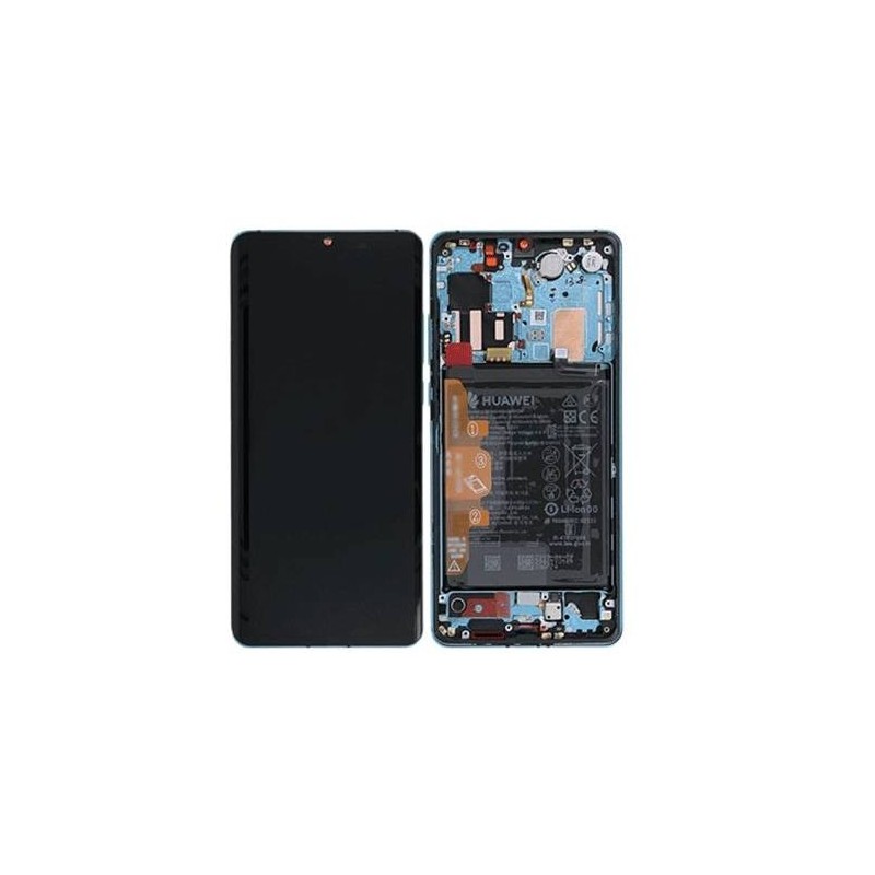 Pantalla Original Lcd + Tactil Con Marco Huawei P30 Pro Aurora