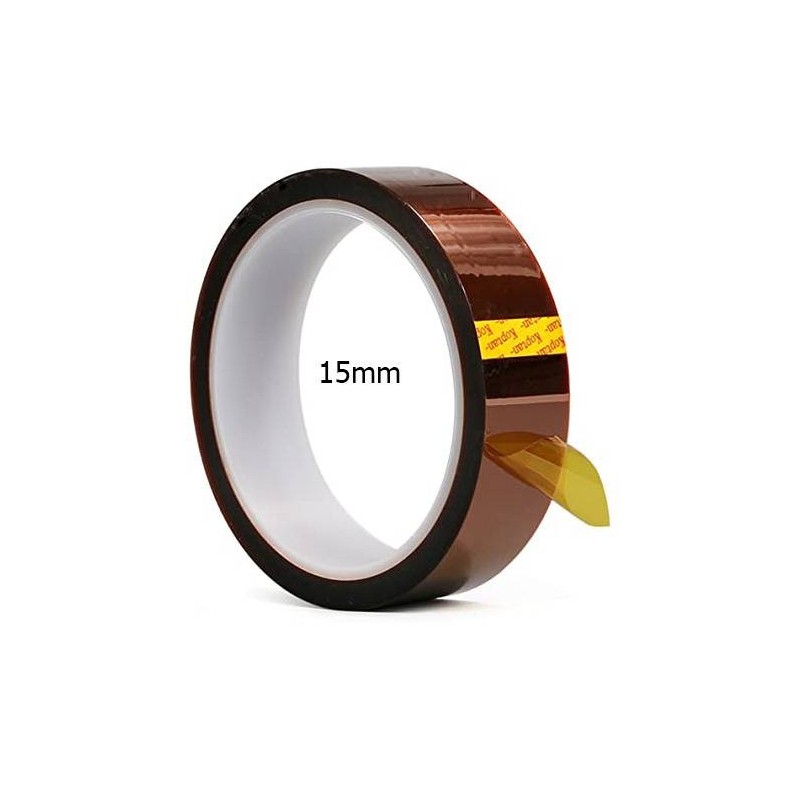 Cinta Kapton 15mm (1.5cm * 10mts) (Anticalorica 1 cara)