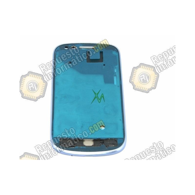 Marco frontal Samsung Galaxy i8190 azul