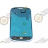 Marco frontal Samsung Galaxy i8190 azul