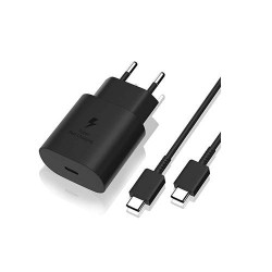 Cargador y Cable USB-C a Tipo C Original Samsung Negro