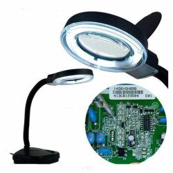 Lámpara Con Lupa De Aumento Y Luz Fluorescente