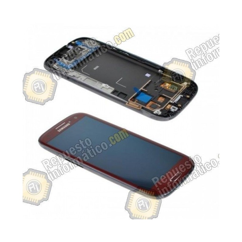 Pantalla (Lcd+tactil+marco)  Galaxy S3 i9300 Roja (directo de fabrica) 100% Testeada