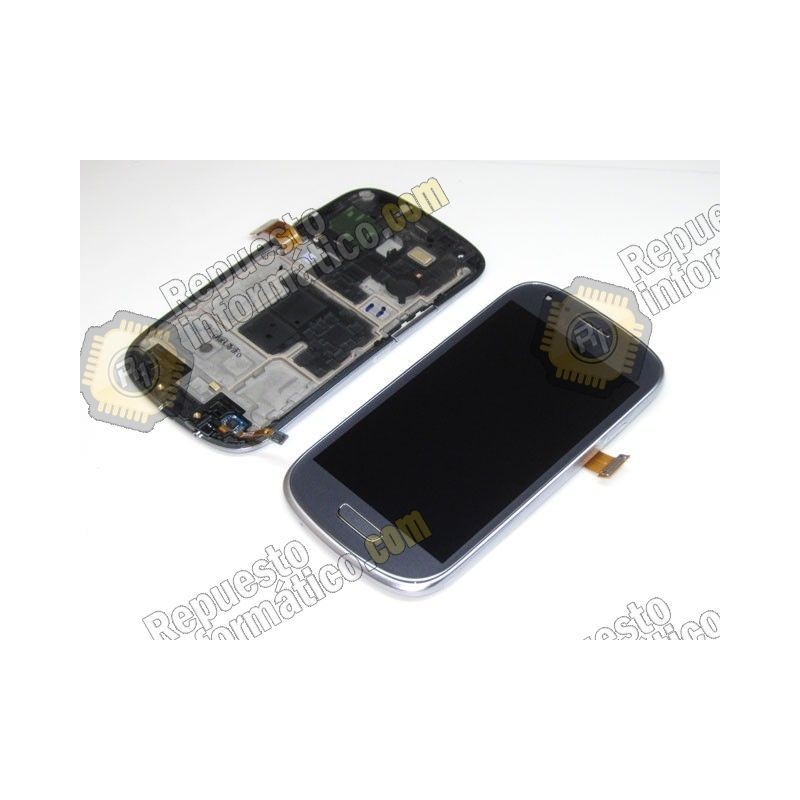 Pantalla Completa Samsung Galaxy S3 Mini (i8190) Gris (Directo de Fabrica) 100% Testeada