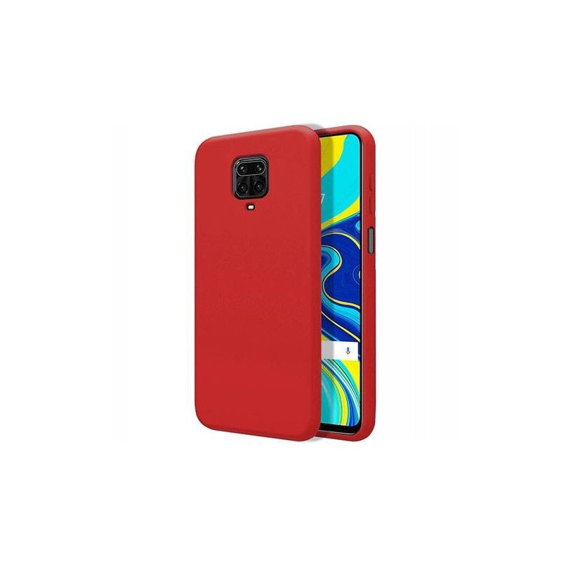 Funda de Silicona para Xiaomi Redmi Note 9 Pro Roja