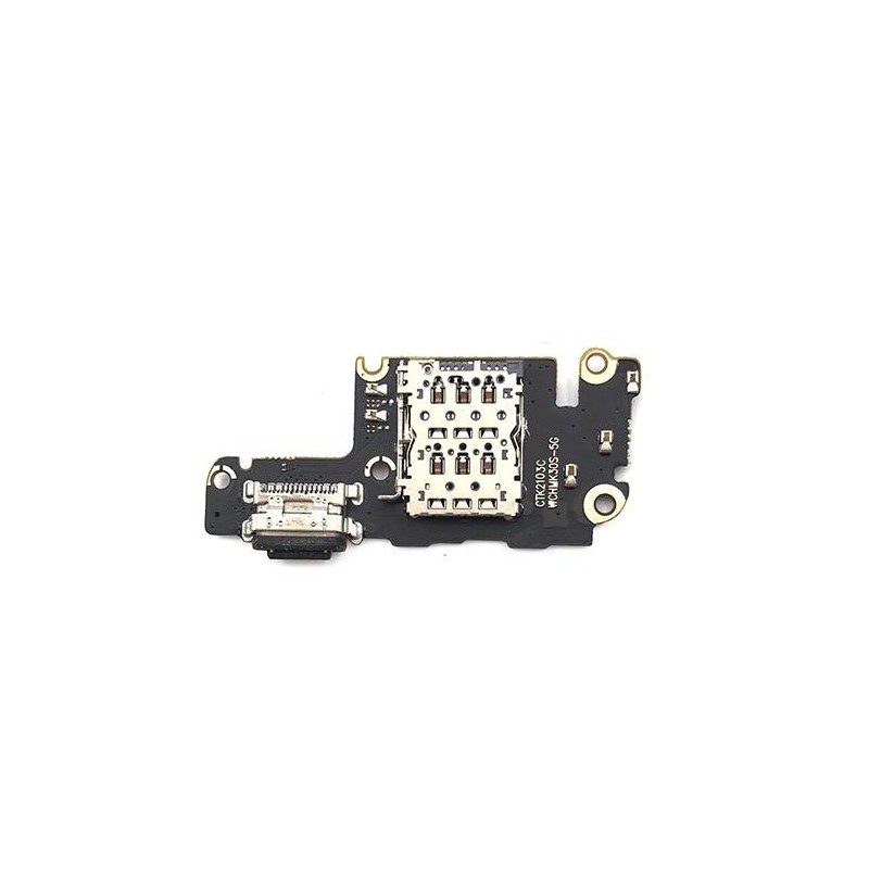 Placa Conector de Carga, Micro y Lector Sim Xiaomi Mi 10T, Xiaomi Mi 10T Pro