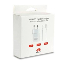 Cargador Original de Carga Rapida 18W y Cable Tipo C Huawei