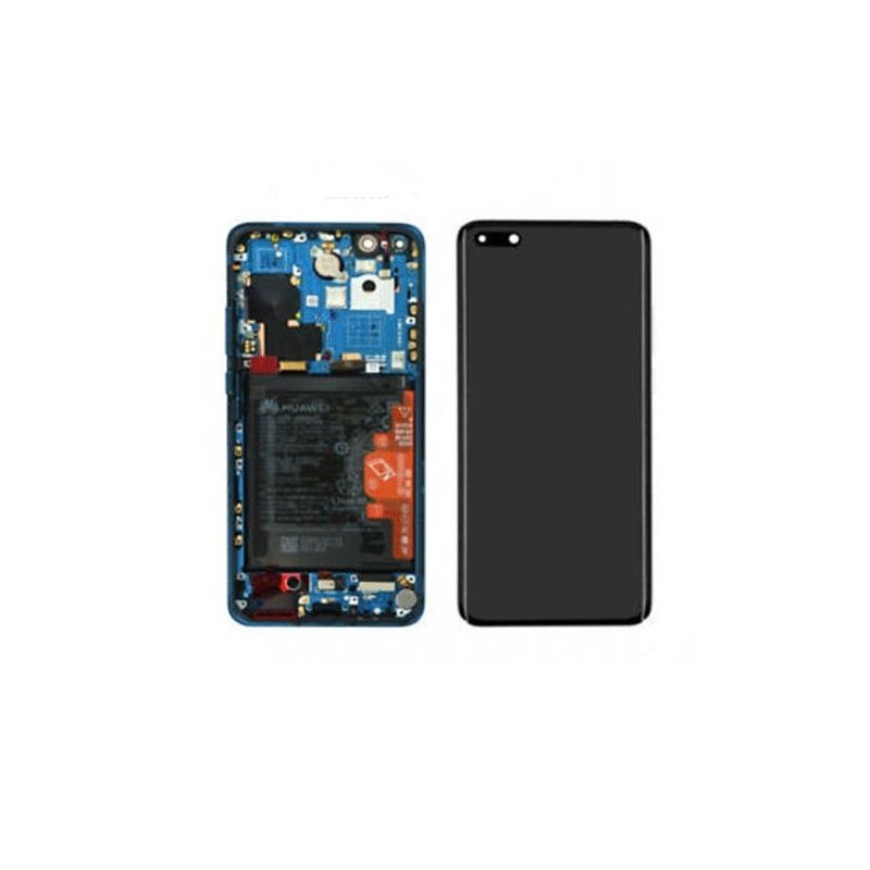 Pantalla Completa Original Con Marco Huawei P40 Pro Azul