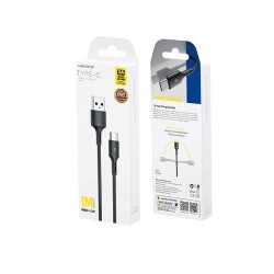 Cable de Datos tipo C de Carga Rapida Negro