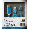 Adaptador Samsung Galaxy S4 / S3  -  Note 2 / Note 3 MHL 2.0 HDTV HDMI  (AZUL)