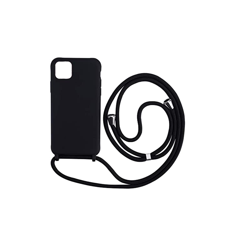 Funda Silicona Premium con Cordones iPhone 11 Negra