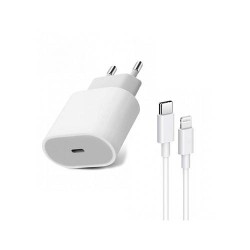 Cargador 20W USB-C y Cable USB C a Lighting para iPhone 12