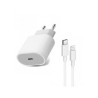 Cargador 20W USB-C y Cable USB C a Lighting para iPhone 12