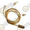 Adaptador Samsung Galaxy S4 / S3  -  Note 2 / Note 3 MHL 2.0 HDTV HDMI (DORADO)