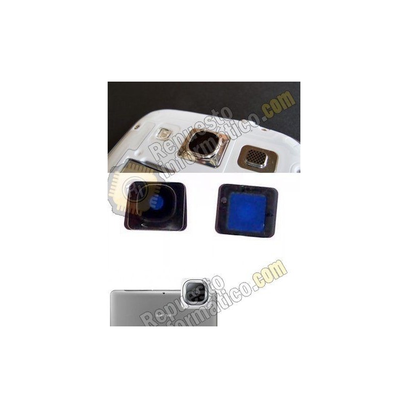 Protector metalico + cristal protector de camara para Samsung Galaxy S3 (i9300)