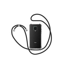 Funda Negra con Cordones para Xiaomi Redmi Note 9s