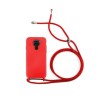 Funda Roja con Cordones para Xiaomi Redmi Note 9s, Redmi Note 9 Pro